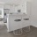 Kitchen with bar area and spacious dining room