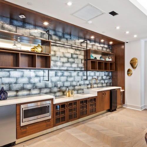 Clubhouse Kitchen spacious clubhouse kitchen situated along back wall